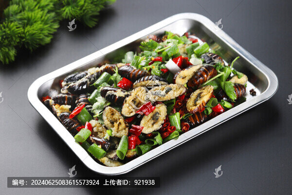 辣炒蠶蛹