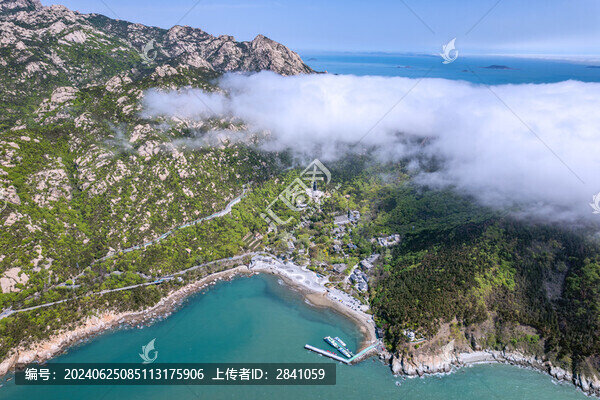 中國(guó)山東青島嶗山太清廣場(chǎng)航拍