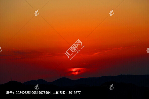 蓮花山日落