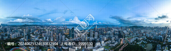 深圳南山科技園藍調(diào)全景圖
