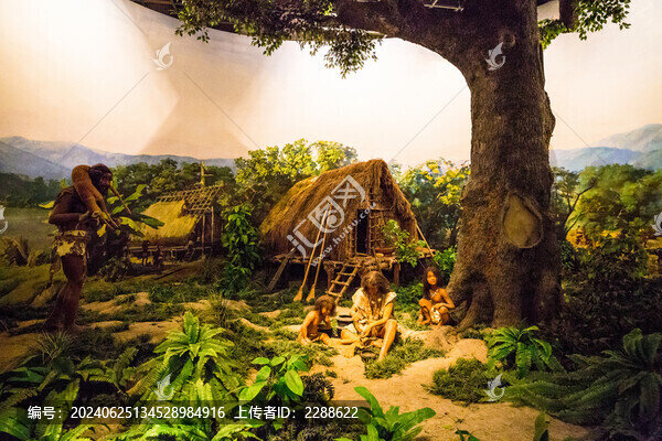 半坡原始人的生活場(chǎng)景