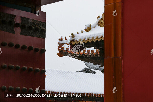 雪中故宮紫禁城