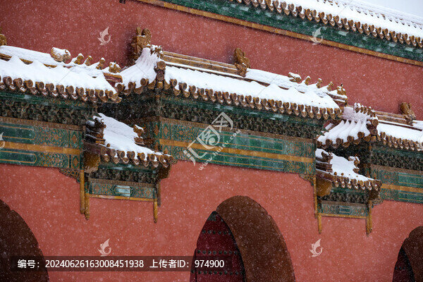雪中故宮紫禁城
