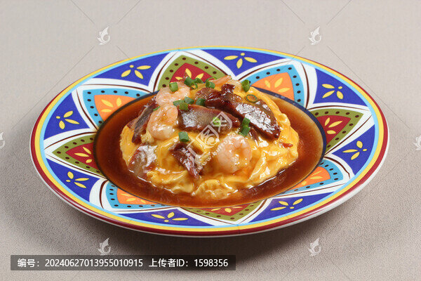 叉燒蝦仁滑蛋