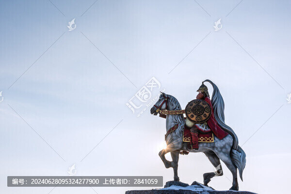 哈爾濱伏爾加莊園騎士廣場雕像