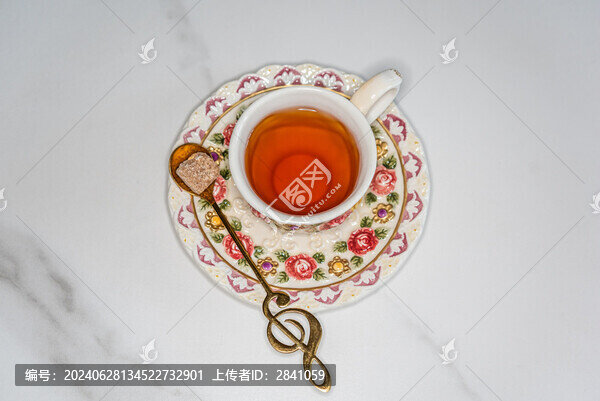 中國(guó)哈爾濱咖啡廳里的茶具紅茶