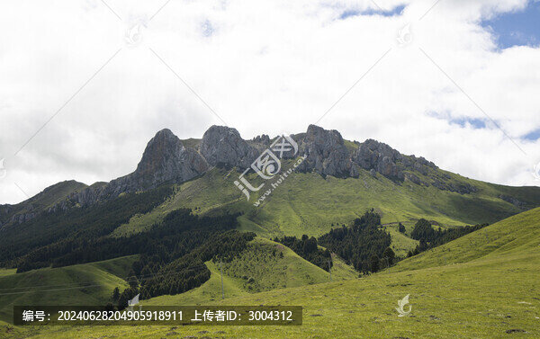 若爾蓋草原風光日爾朗山