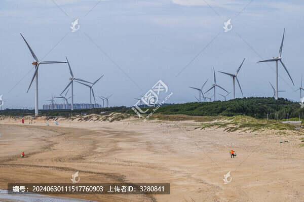 海濱風(fēng)電景觀