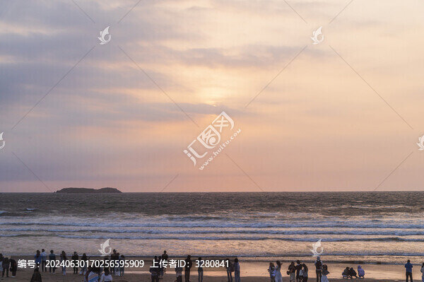 海灘日出風景