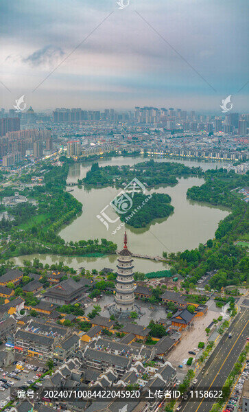 江蘇淮安漣水五島湖公園城市風(fēng)光
