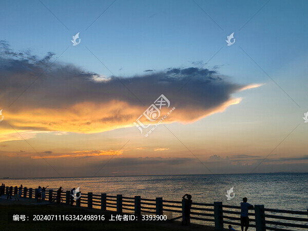 海南?？谑柏惞珗@落日海景