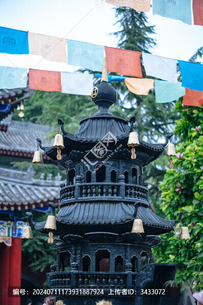 雨天的西安廣仁寺
