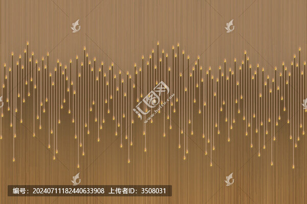 抽象水滴線條畫