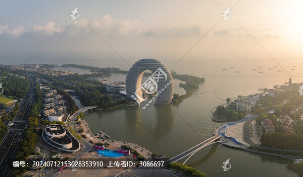 浙江湖州太湖旅游度假區(qū)日出
