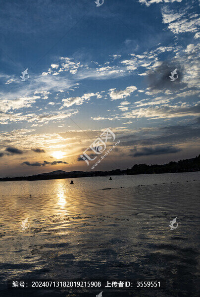 海邊夕陽