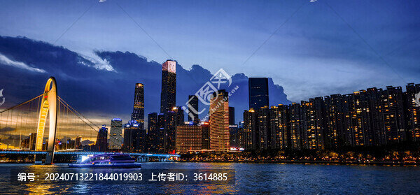 廣州珠江城市夜景
