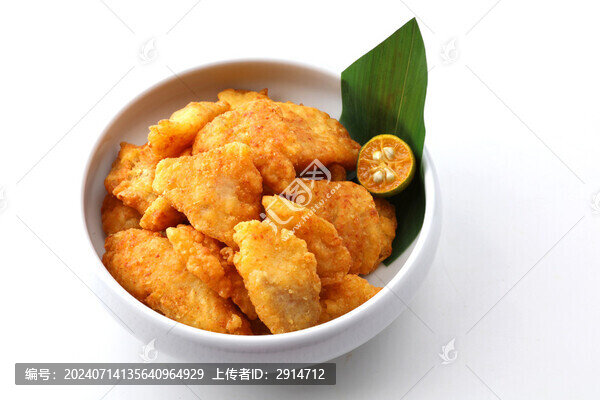 炸金槍魚塊