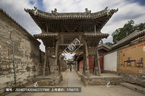 中國(guó)山西襄汾汾城古建筑群風(fēng)光