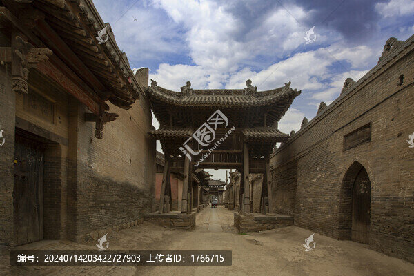 中國山西襄汾汾城古建筑群風(fēng)光