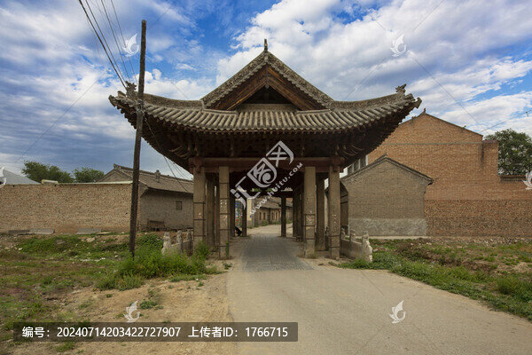 中國(guó)山西襄汾汾城古建筑群風(fēng)光