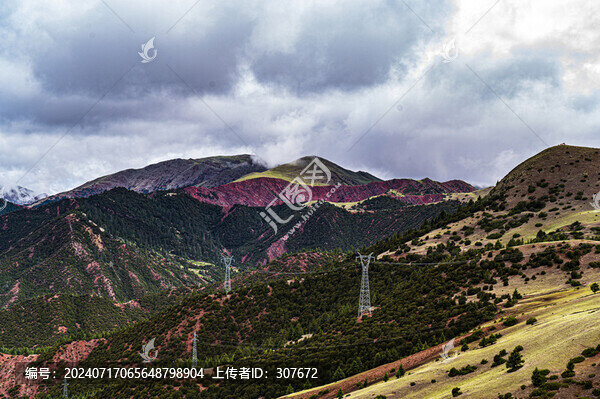 西藏高原覺巴山風光