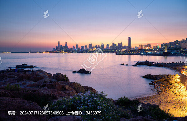 青島城市風光小麥島