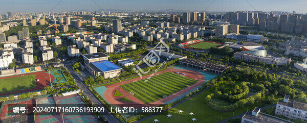 杭州下沙大學(xué)城風(fēng)光航拍