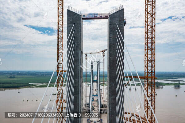滬渝蓉高鐵鐘祥漢江特大橋