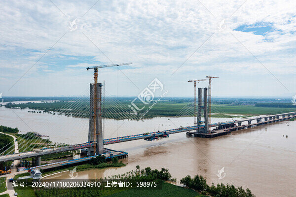 滬渝蓉高鐵鐘祥漢江特大橋