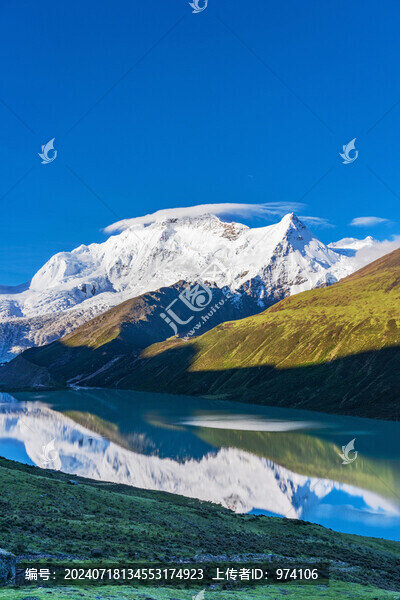 西藏薩普神山和高原湖泊美景