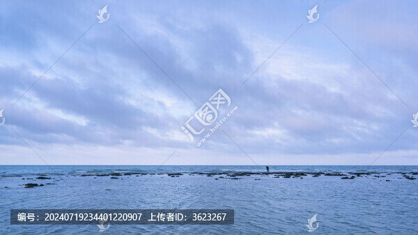 藍色的大海