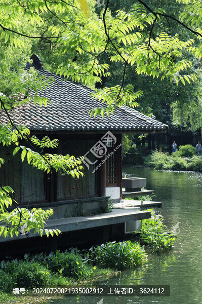 杭州西湖夏季曲院風(fēng)荷