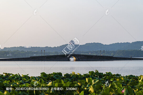 清晨西湖風(fēng)景