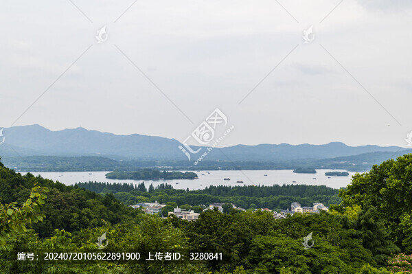 西湖俯瞰風(fēng)光