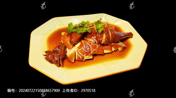 傳統(tǒng)粵菜玫瑰露豉油雞