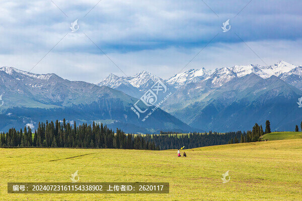 新疆伊犁喀拉峻草原風光