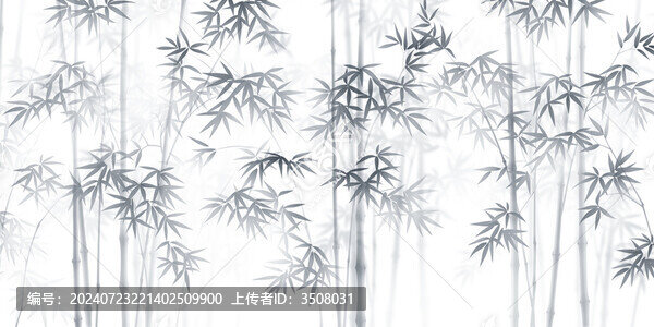新中式竹子畫