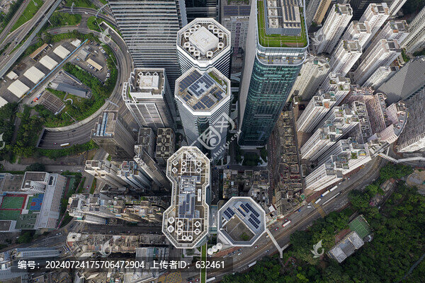 香港太古坊航拍城市建筑風(fēng)光