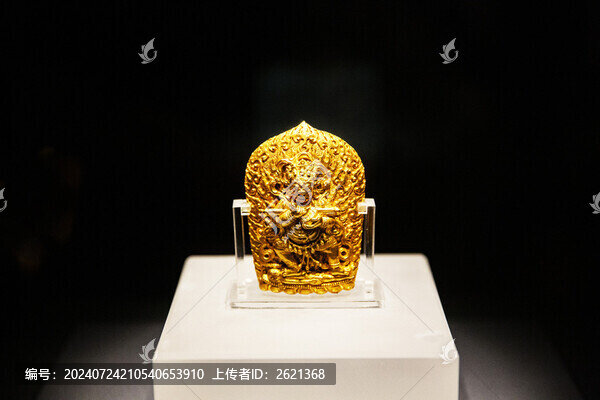 金大黑天舞姿神像