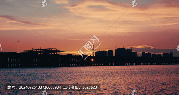 深圳前海石公園日落