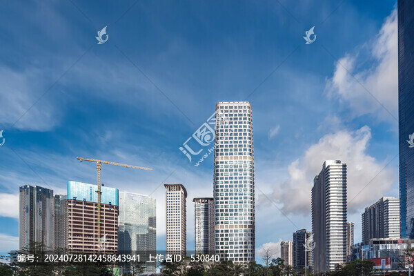 珠海橫琴金融島城市街景