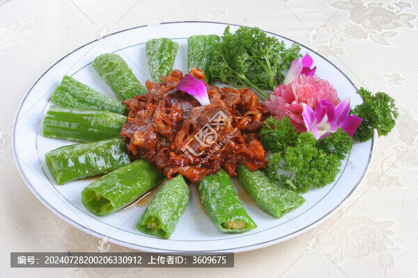 虎皮尖椒爆肥牛