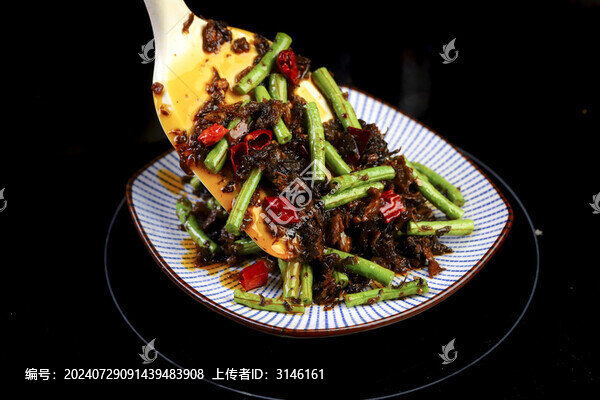 外婆菜炒豇豆