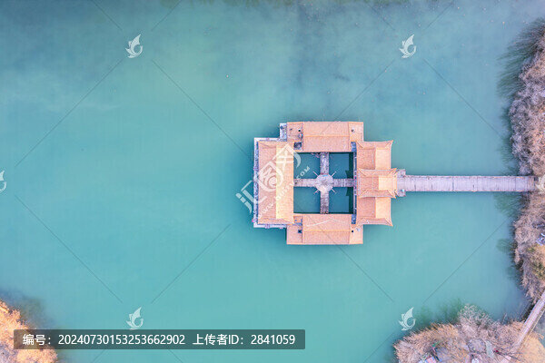 中國(guó)山東聊城東昌湖景區(qū)航拍