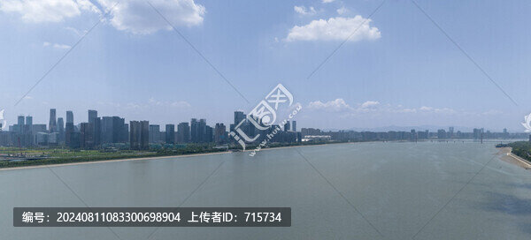 航拍錢塘江風(fēng)景