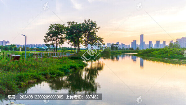 體育公園夕陽