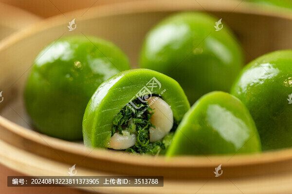 芥菜蝦仁青團(tuán)子