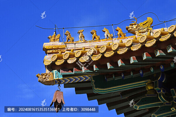 北海公園古建筑脊獸