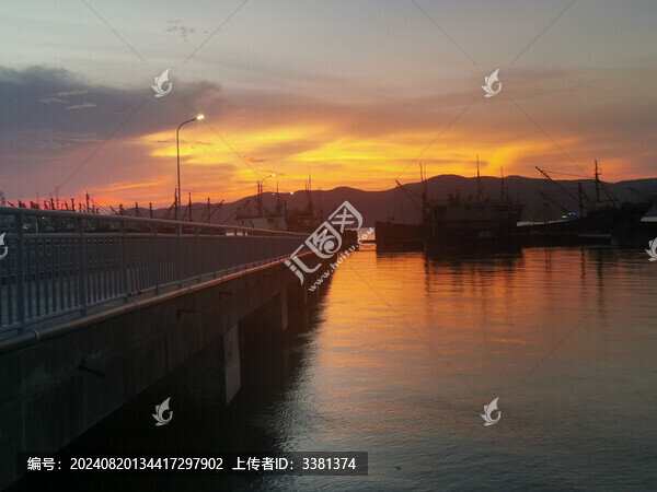 碼頭夕陽