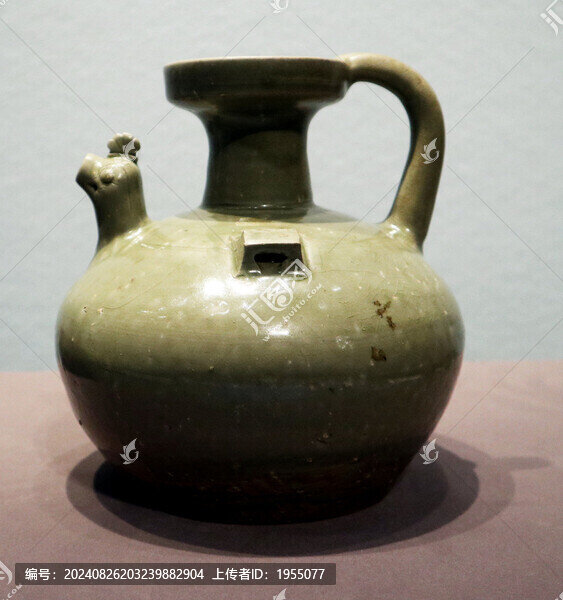 青釉雞首瓷壺